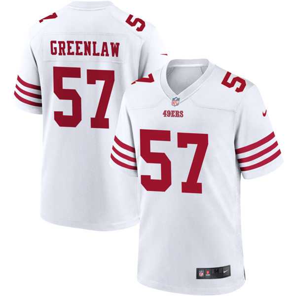 Men's San Francisco 49ers #57 Dre Greenlaw Nike White Alternate Legend Vapor Limited Jersey Dzhi
